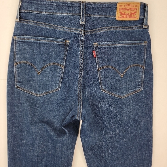 Levi's Sz 29 High Rise Skinny Jeans Distressed Stretch - Picture 8 of 10